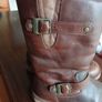 Tall brown leather Ugg boots Image 2