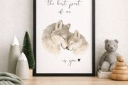 Wolf Nursery Art Print- The best part of me is you