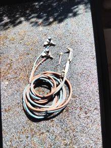 oxy aceteline gauges,cutting head, hoses welding tip