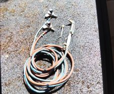 oxy aceteline gauges,cutting head, hoses welding tip