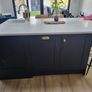 Kitchen units, island and quartz worktops. Image 4