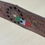 Vintage Devils Skin By Guido Angeloni Studded Leather Belt Italian Handmade Image 6