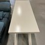 White Wooden Console Table 50x75x140cm Image 4