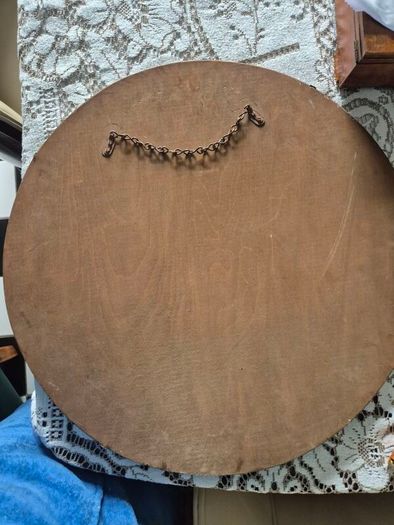Vintage Art Deco circular etched design 1930s Mirror