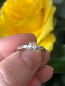18ct white gold engagement ring