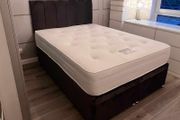 Brand New Stylish single Divan Beds.. Multiple Options Of Headboards. Tufted Memory Foam Mattresses Available. Drawers Storage Available