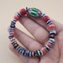 Vintage Venetian Style mix Glass Bead Bracelet Image 4