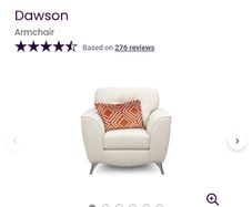Arm chair and footstool DFS