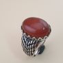 Genuine Red Agate Ring in 925 Sterling Silver Elegant Gemstone Jewelry Gift Image 9