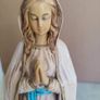 Vtg Malsiner Italy Virgin Mary Madonna Religious Catholic Praying Figurine 9.5 inches. Image 4