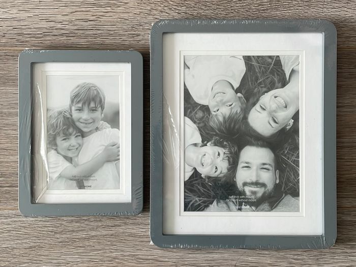 BRAND NEW Grey Curved Photo Frames
