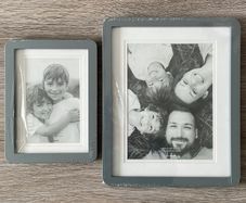 BRAND NEW Grey Curved Photo Frames