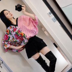 Pink Oversized Patchwork