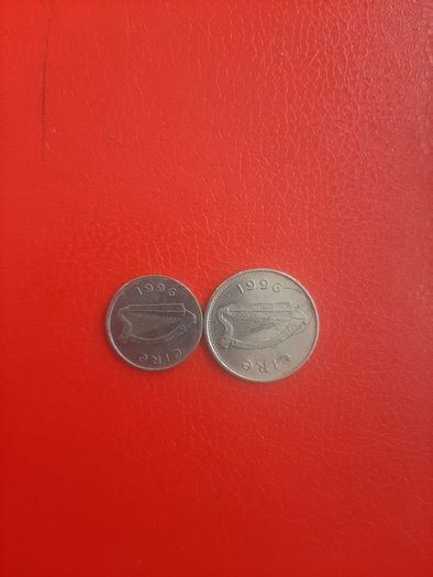 1996 Irish 5p and 10p