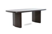 210cm Dark Brown Oak Dining table, Ex Display Like New