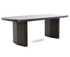 210cm Dark Brown Oak Dining table, Ex Display Like New