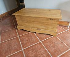 solid wood storage box