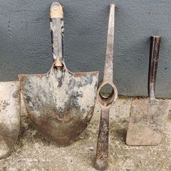 Gardening/ Builders spade blades pick axe blade, garden shovel blade, half moon lawn cutter