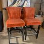 2 Orange High Stools Image 6