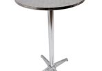 Silver-Adjustable Aluminium Bar Table