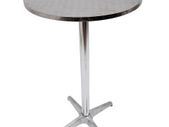 Silver-Adjustable Aluminium Bar Table