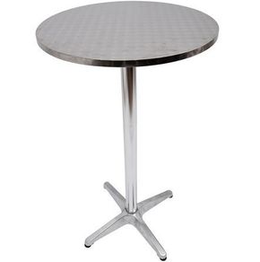 Silver-Adjustable Aluminium Bar Table