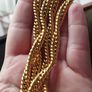 Vintage chunky gold tone chain. Image 2