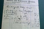 Old billhead Kernan Bros Printers Dun Laoghaire Bookbinders and stationers