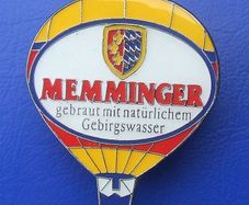 MEMMINGER BREWERY GmbH (German beers) - promotional enamel balloon badge (early 1990's)