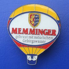MEMMINGER BREWERY GmbH (German beers) - promotional enamel balloon badge (early 1990's)