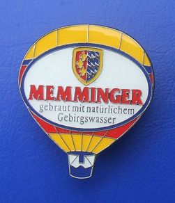 MEMMINGER BREWERY GmbH (German beers) - promotional enamel balloon badge (early 1990's)