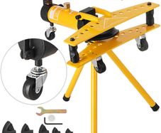 Manual Hydraulic Pipe Tube Bender Machine 10 Ton Manual Hydraulic Tube Bending Machine 6.4-25.4 mm Diameter 6 Dies for Heating and Piping Construction