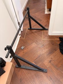 Steel wall-mounted pull-up bar