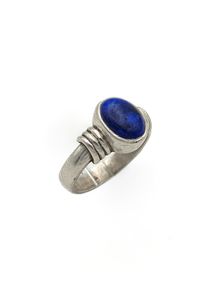 Vintage 925 Sterling Silver & Lapis Lazuli Ring