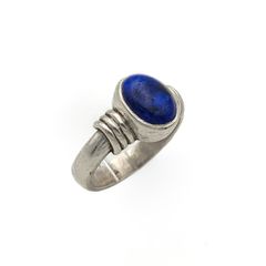 Vintage 925 Sterling Silver & Lapis Lazuli Ring