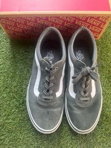 Vans charcoal and white uk 10