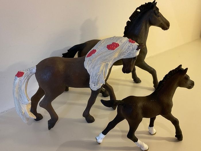 Schleich Pony Club Horse Family Pony foal figures x 3