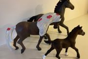 Schleich Pony Club Horse Family Pony foal figures x 3