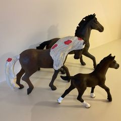 Schleich Pony Club Horse Family Pony foal figures x 3