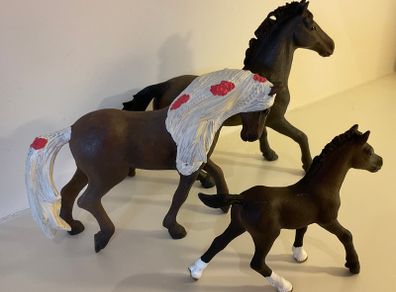 Schleich Pony Club Horse Family Pony foal figures x 3