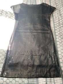 Black sequins dress