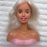 Barbie 1999 Blonde Hair Blue Eyes Doll Styling Head Mattel approx. 20 cm. Used Please see photos Image 9