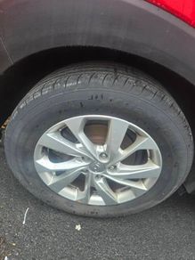 hyundai tucson alloys with new tyres