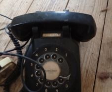 Rare Vintage 1970s Northern Electric Black Rotary Phone. Galway P&T Irish Telecommunications History