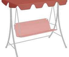 Replacement Canopy for Garden Swing Terracotta 188/168x110/145cm