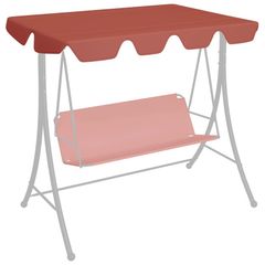 Replacement Canopy for Garden Swing Terracotta 188/168x110/145cm