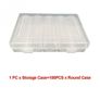 Coin 100Pcs Cases Holder Storage Box Image 2