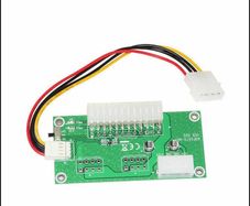 24Pin 20+4pin Dual PSU ATX Power Supply Adaptor Cable Card