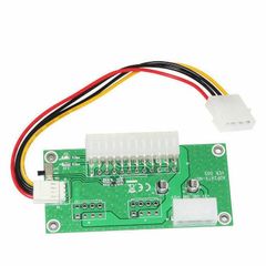 24Pin 20+4pin Dual PSU ATX Power Supply Adaptor Cable Card
