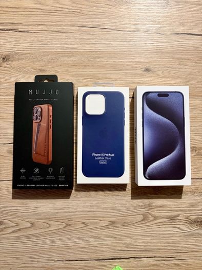iPhone 15 Pro Max 256GB - Blue Titanium - Pristine Condition